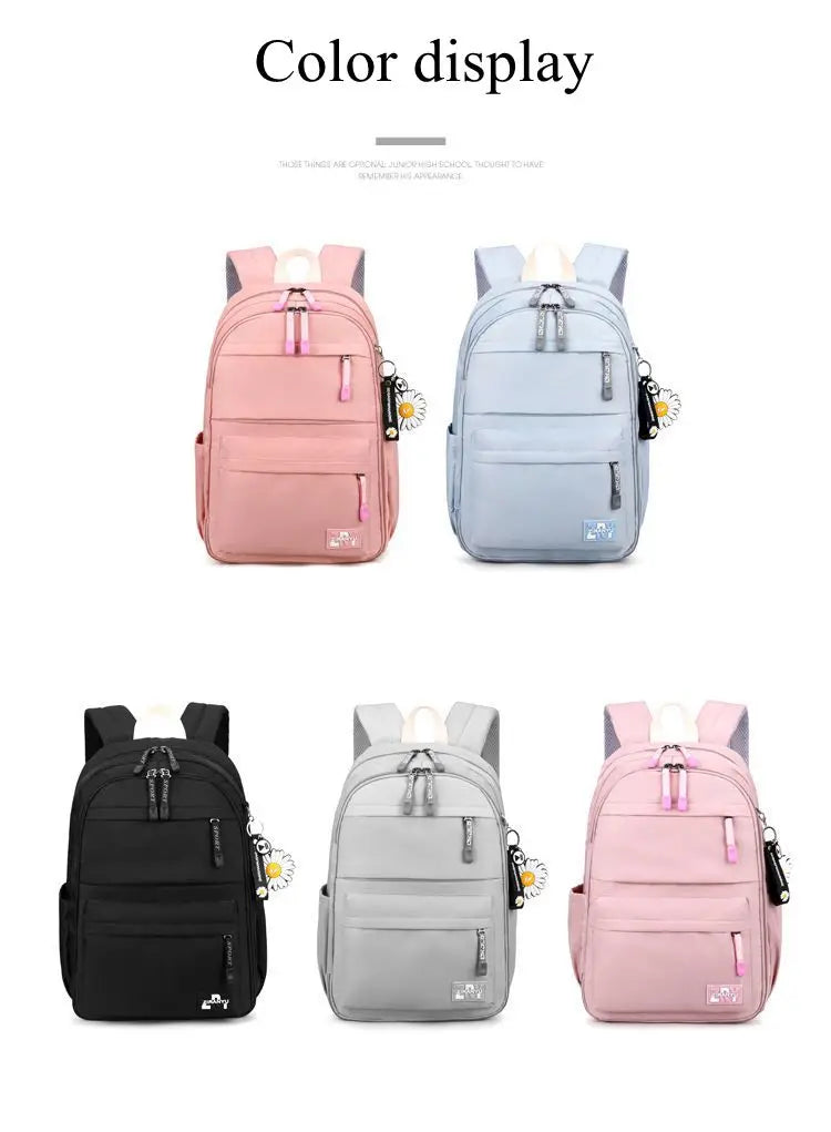 Mochila Escolar com Rodinhas para Meninas - Impermeável e Estilosa