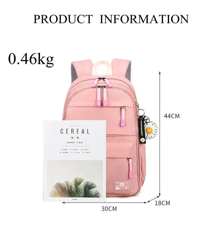 Mochila Escolar com Rodinhas para Meninas - Impermeável e Estilosa