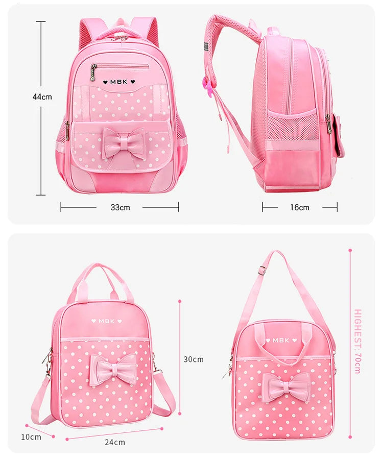 Mochilas escolares para crianças, Rolling Bagagem Bag, Trolley School Backpack, Child Book Bag, Kids Schoolbag, Girls, 2 6 Wheels