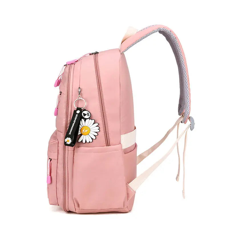 Mochila Escolar com Rodinhas para Meninas - Impermeável e Estilosa