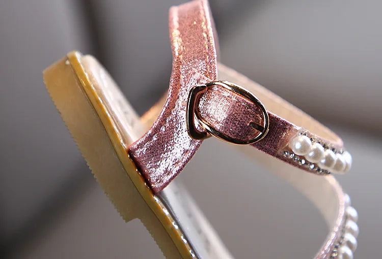 Sandálias de menina verão moda crianças bebê meninas bling strass princesa sandálias únicas para sapatos de menina grande