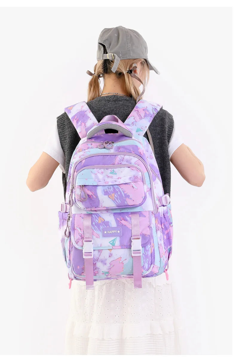 Mochila escolar com rodas para crianças, Mochila rolante para meninas, Mochila de rodas de estudante, Carrinho de viagem
