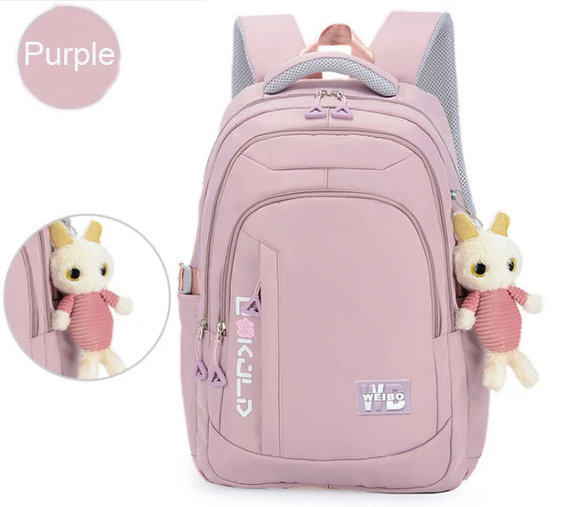 Sacos de escola ortopédica impermeáveis para crianças, sacos de livros infantis, mochilas escolares primárias, mochila de adolescentes, meninas