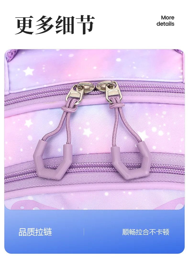 Bookbag de borboleta com lancheira para adolescentes, Lápis Bag Set, Mochila Laptop de Viagem, Ele também está de volta à mochila escolar