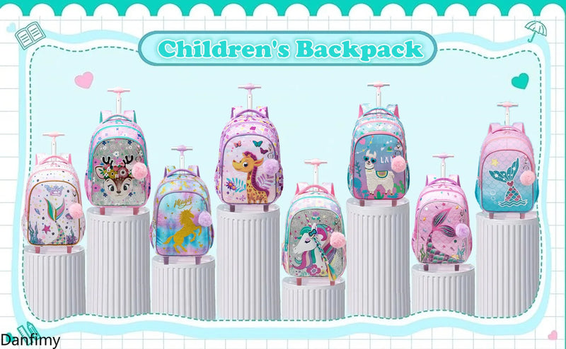 Mochila Infantil com Rodinhas - Estilo e Praticidade