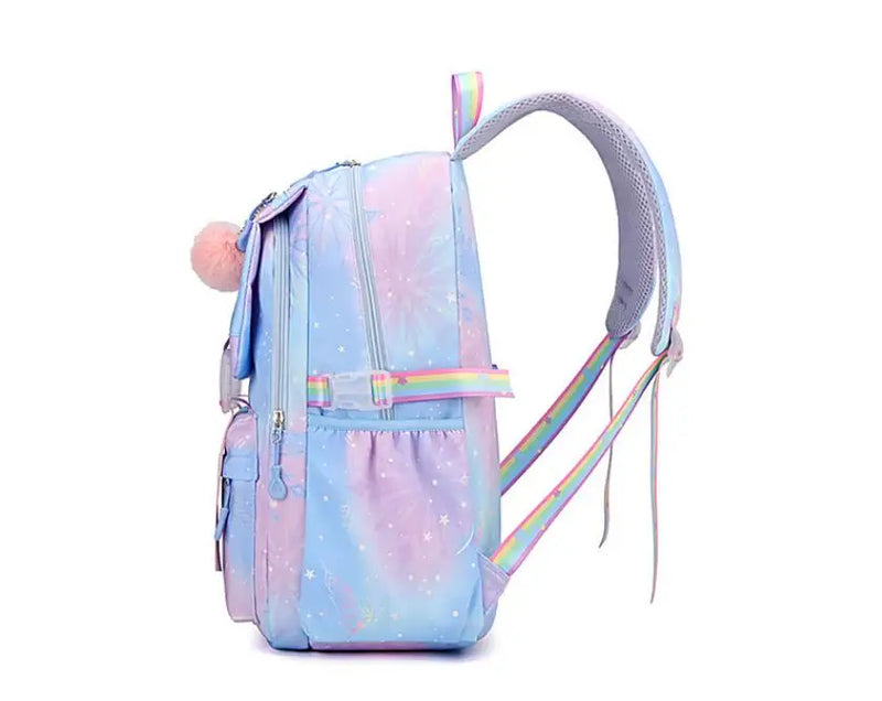 Mochila Escolar Kawaii Impermeável Lilo e Stitch