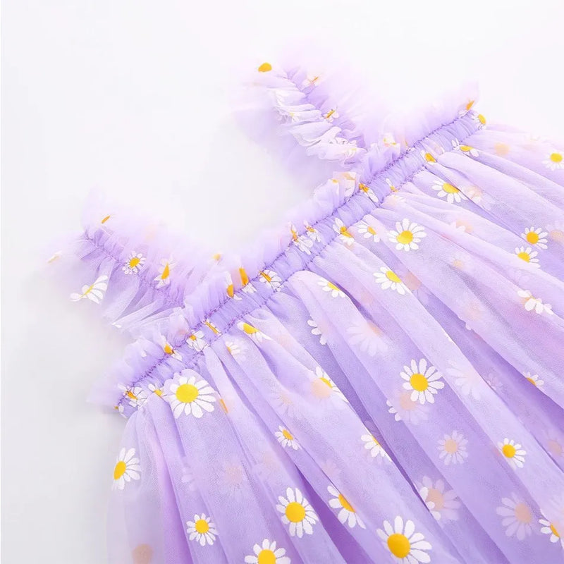 Vestido de verão infantil, vestido de verão, Alças, Meninas, Ombro, Escola, Princesa, Roupas de praia, Crianças, Novo, 2024