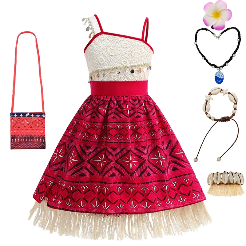 Moana 2 vaiana traje meninos maui roupas crianças purim roupas meninas dos desenhos animados role play outfits conjuntos de festa de aniversário