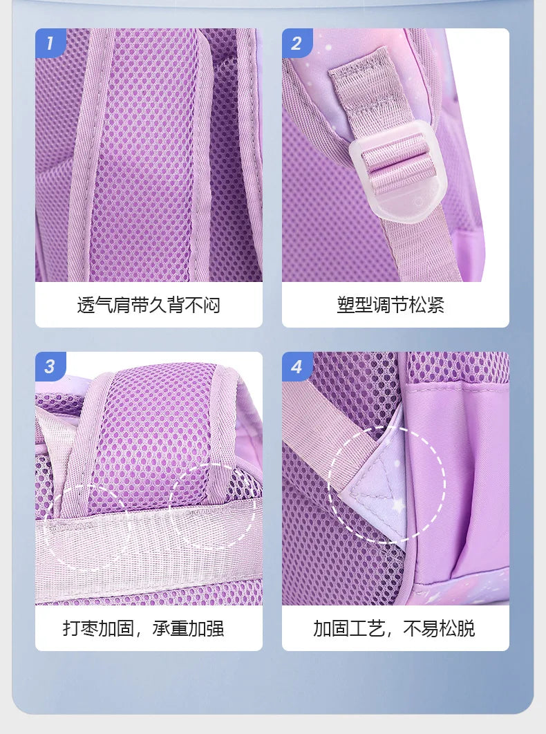 Bookbag de borboleta com lancheira para adolescentes, Lápis Bag Set, Mochila Laptop de Viagem, Ele também está de volta à mochila escolar