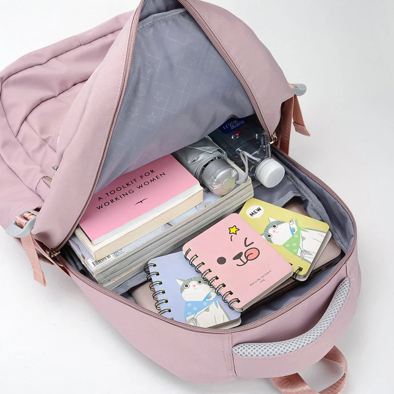 Sacos de escola ortopédica impermeáveis para crianças, sacos de livros infantis, mochilas escolares primárias, mochila de adolescentes, meninas