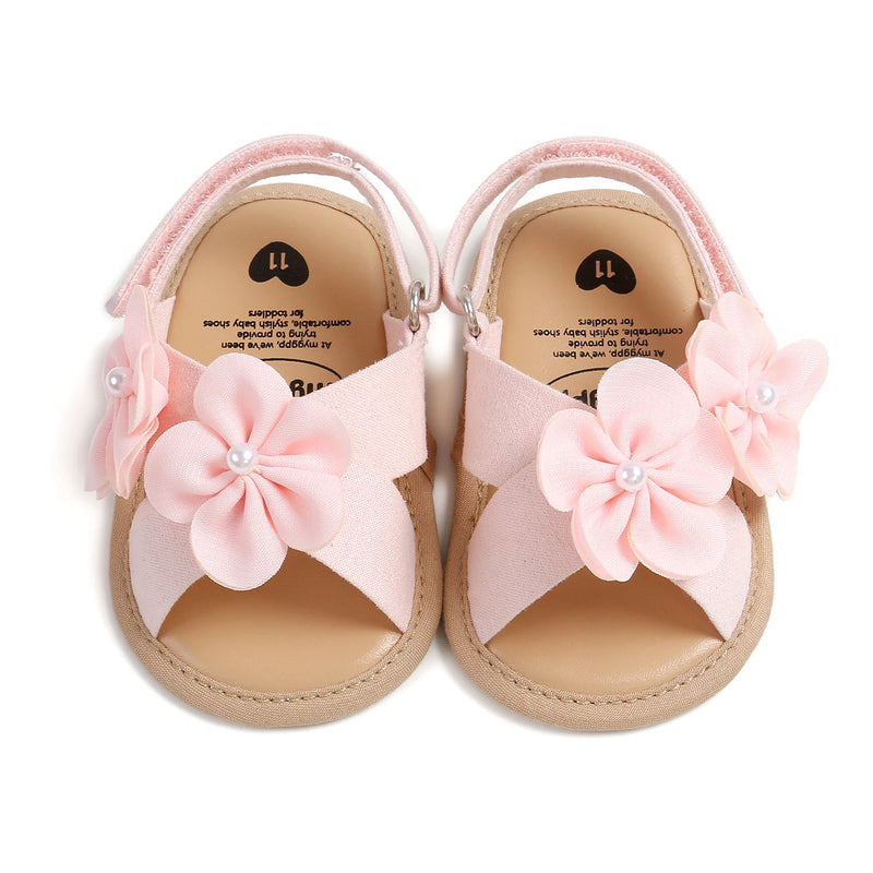 Sandálias para bebês meninas sapatos de verão ao ar livre primeiro caminhante sapatos infantis para o verão