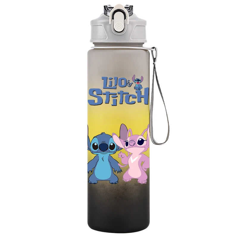 750ml disney lilo ponto garrafa de água grande capacidade beber portátil dos desenhos animados anime esporte ao ar livre copo água crianças presentes do miúdo